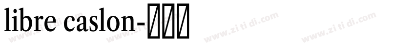 libre caslon字体转换
